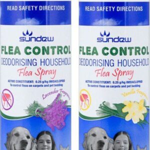 Sundew Flea Control Deodorising Household Flea Spray - Lavender